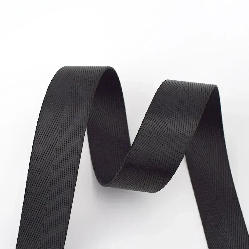 10Meters Meetee 1mm Thick 25mm Nylon Webbing Tape Backpack Strap Band Ribbon Seat Belt DIY Bag Binding Fabric Sewing Accessories
