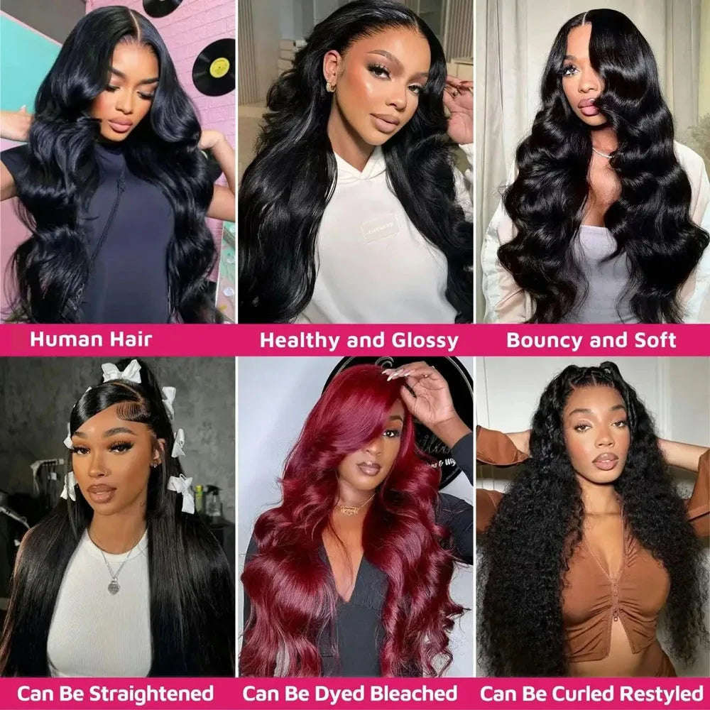 30 40Inch 3 4 Bundle Loose Body Wave Bundles 100% Unprocessed Human Hair 16A Raw Hair Bundles Extensions Brazilian Natural Black