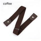 New 4/3/2/1PC Stretch Elastic Waist Band Invisible Belt Buckle-Free Belts for Women Men Jean Pants Dress No Buckle Easy To Wear