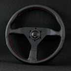 350mm MonteCarlo Leather Steering Wheel for MOMO NRG HKB OMP SPARCO hubs
