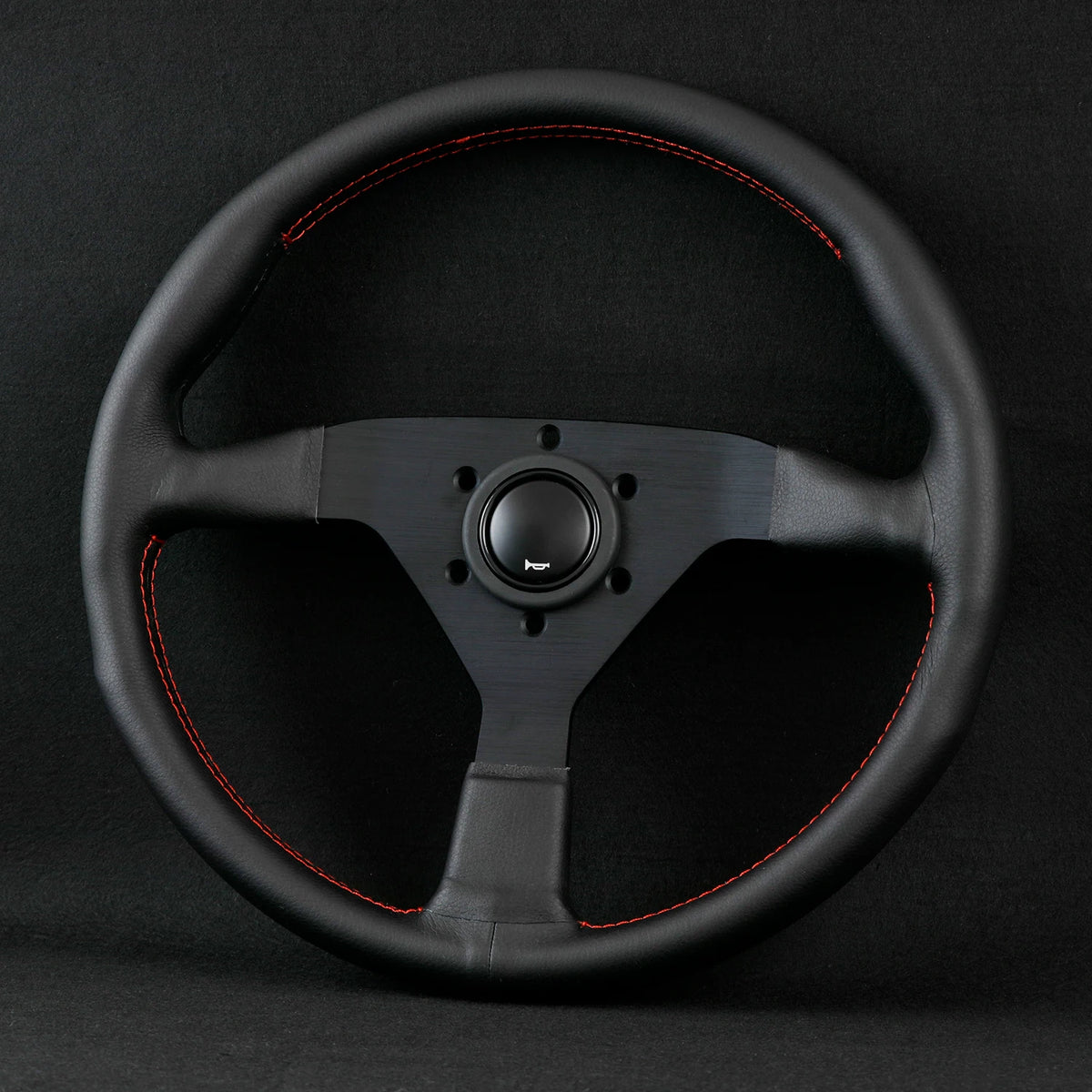 350mm MonteCarlo Leather Steering Wheel for MOMO NRG HKB OMP SPARCO hubs