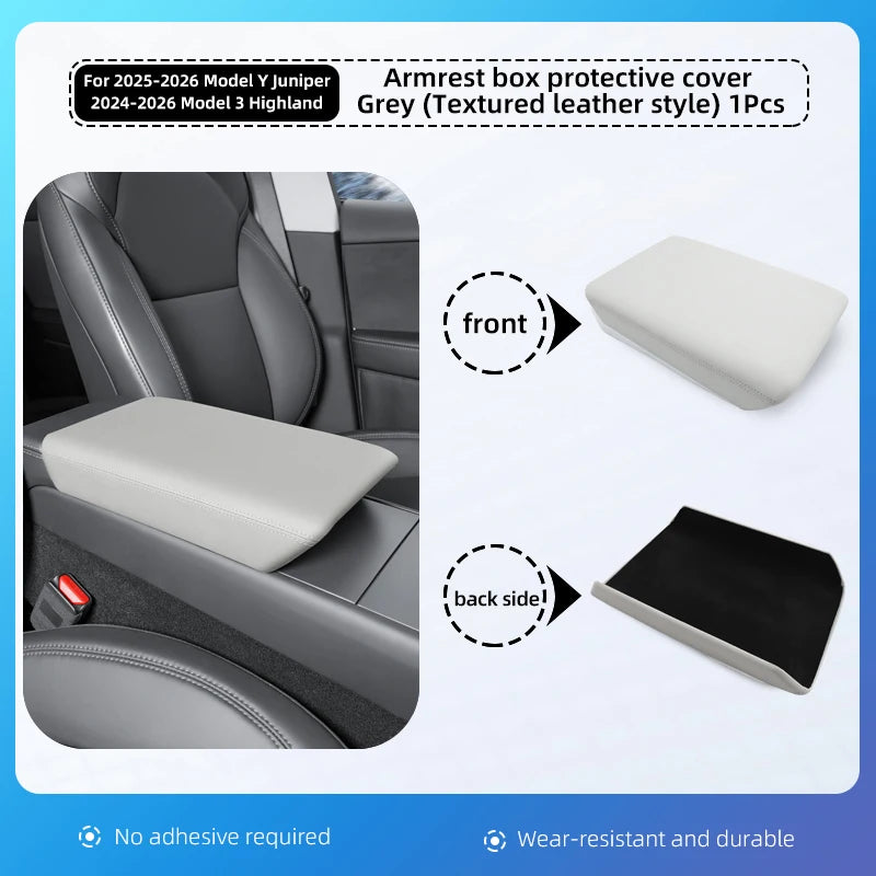 For Tesla Model 3 Highland Y Juniper Armrest Box Protect Cover Center Console Anti-Scratch 2026 2025 Car Accessories