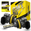 BMTxms 2PCS Canbus H11 H8 LED Fog Light Bulbs H27 880 881 9006 HB4 HB3 9145 H10 H16 LED CSP DRL Car Lamp White Yellow E2 12000LM
