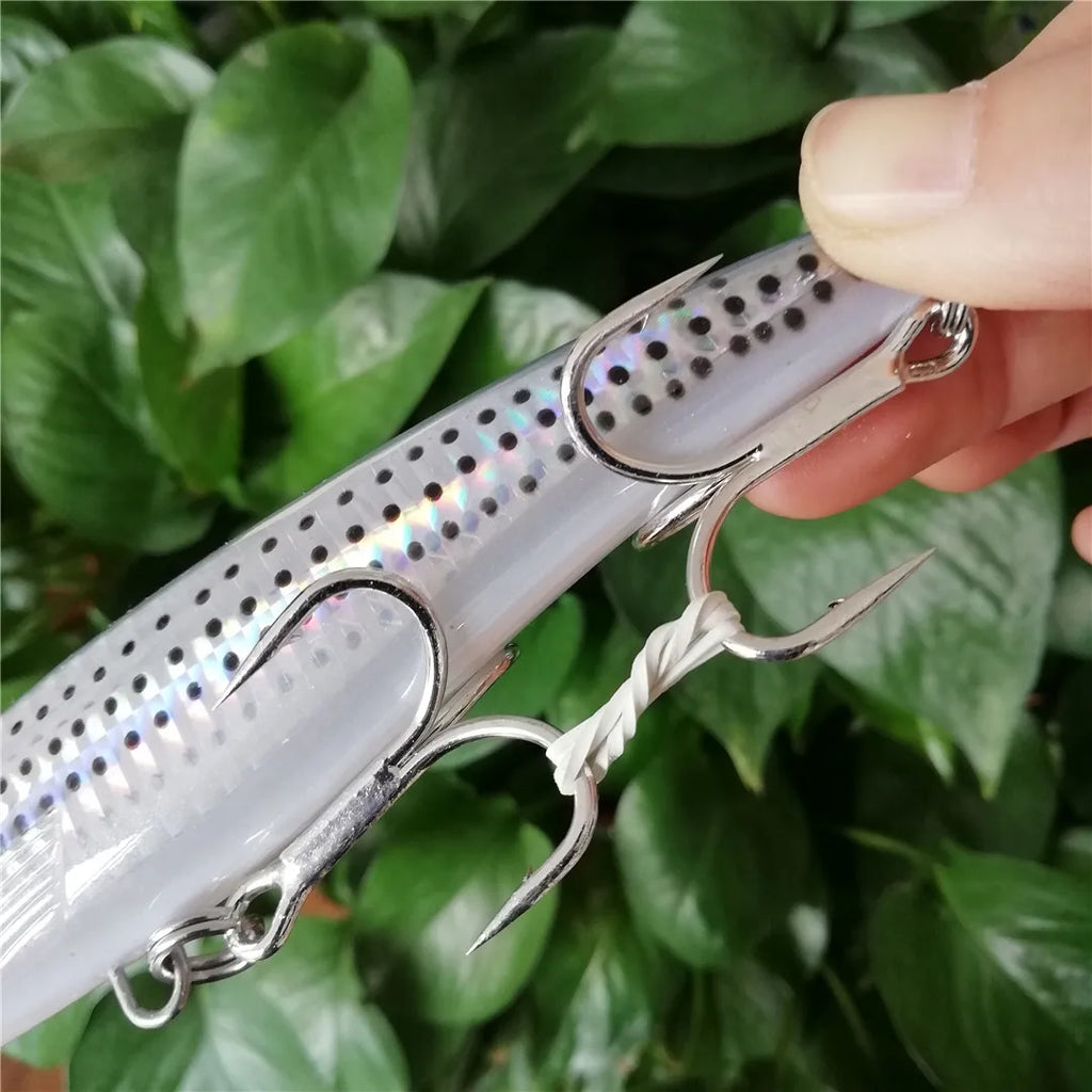 NOEBY 3pcs 140mm 52g Slow Sinking 160mm 73g 12cm 32g  Minnow Fishing Lures Artificial Bait Trolling Wobblers Sea Fishing Lure