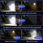 Solar Lighting Wall Light Super Bright 38 Led Motion Sensor Wall Lamp 270 °   Wide Angle and 4 Modes, Ip65 Level Waterproof Solar Security Light Suitable for Courtyard Garden Garage Front Door