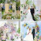 4/5/6/6.6/7.2FT Gold Wedding Arch Stand, Party Decor Balloon arch, Frame Backdrop Holder Bracket For Birthday Baby Shower