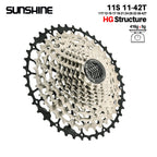 SUNSHINE MTB cassette freewheel HG sprocket carbon steel 10/11/12/13 speed 11T-40T to 11T-52T