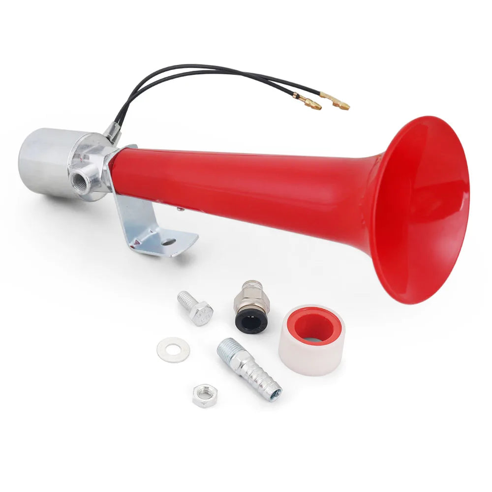 Car Air Horn Rustproof 450Hz 120dB Iron/plastic Truck Whistle Horn for 12V 24V Boat Yacht RV Motocycle Car Whistle Horn