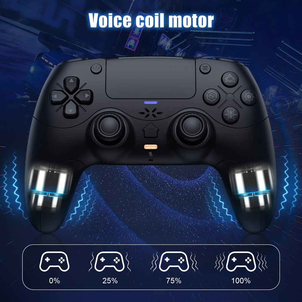 Wireless Game Controller for PS5/PlayStation 5 and PC, Adaptive Triggers, Mute Button, Black/White