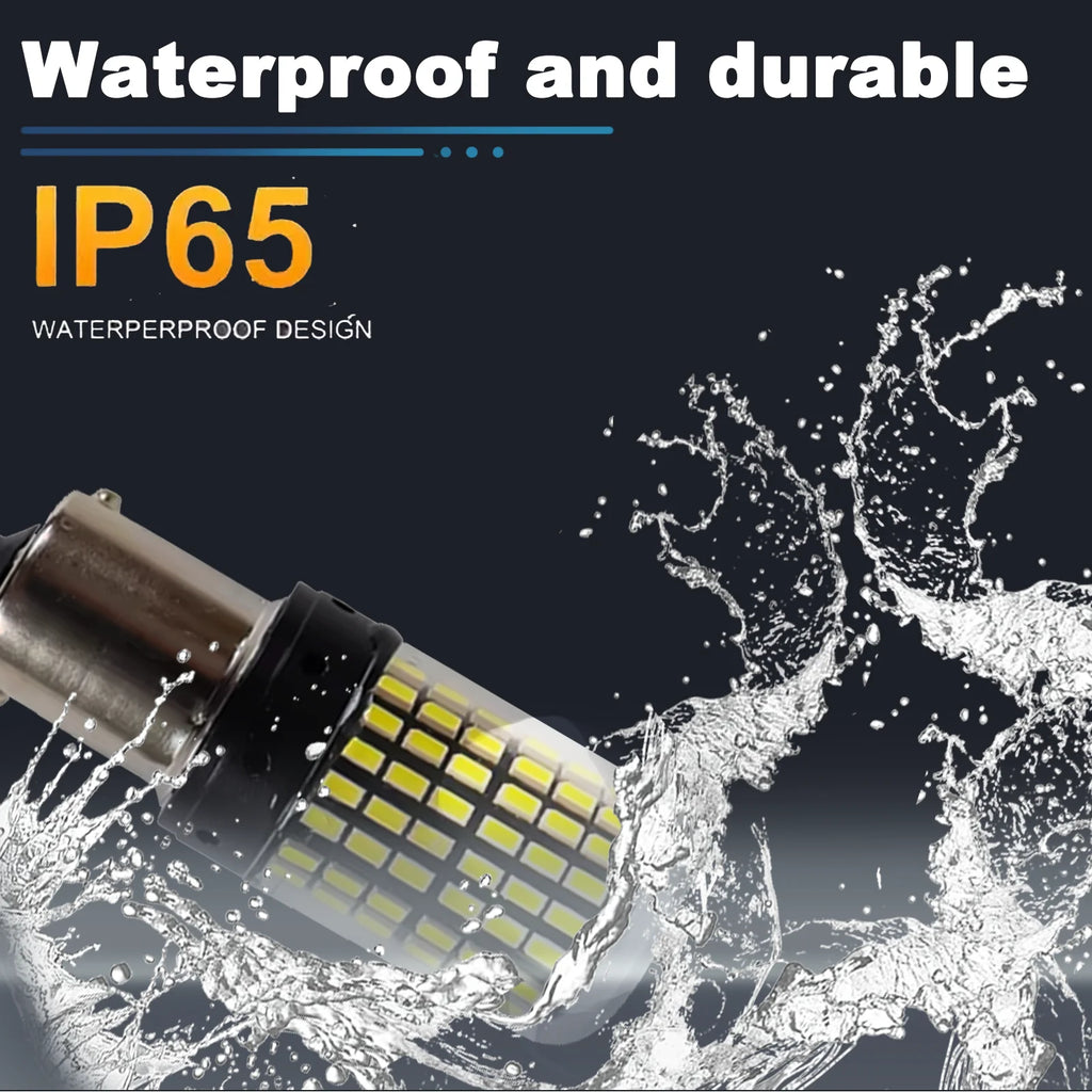 10Pcs BAU15S PY21W 1156 BA15S P21W 7440 W21W T20 7443 W21/5W 3157 1157 BAY15D P21/5W LED Bulb Car Light 2800LM 6000K White 12V