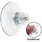 Clear PVC Suction Cups with Screw and Nut, 25/32/41/53mm, 20/50/100pcs