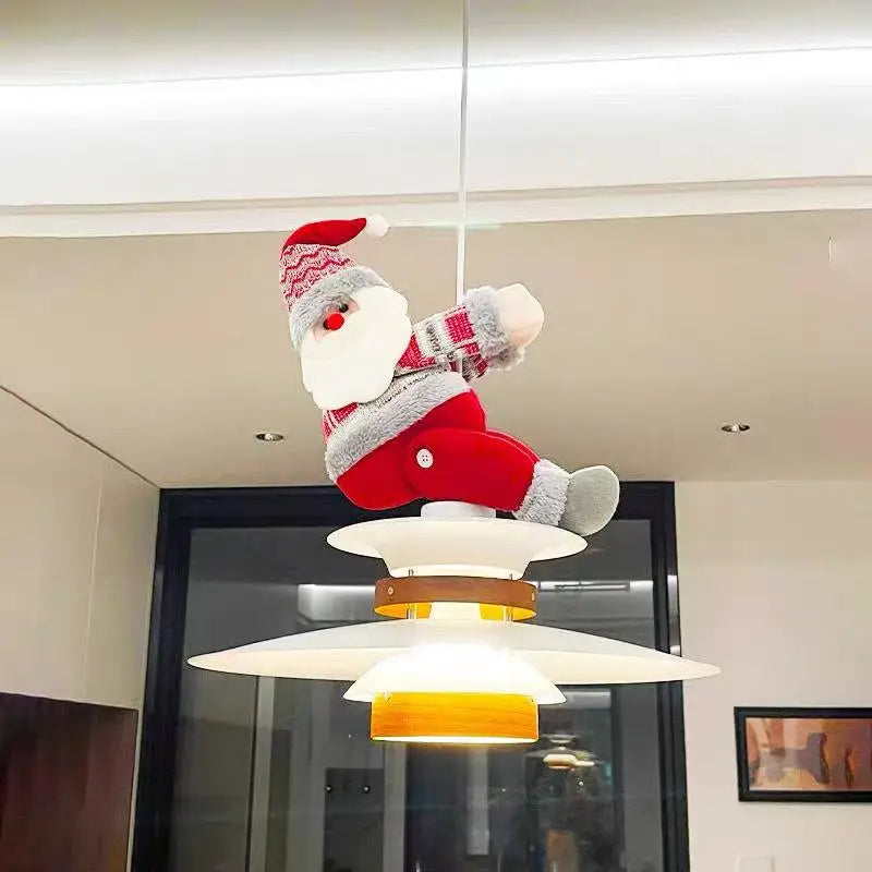 Santa Claus Christmas atmosphere, chandelier decoration, cute Santa Claus curtain buckle, Christmas pendant, gift decoration
