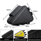 36V 48V 60V 72V E-BIKE Electric Bicycle Triangle Battery Bag Black Bicycle Frame Triangle Bags Max load 126 cells