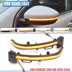 For Peugeot 308 II SW 2013-2019 LED Sequential Side Wing Mirror Turn Signal Dynamic Blinker Indicator Modern Car Styling Lamps