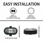 RGB Car Interior LED Light Kit with Wireless Remote, USB-C Rechargeable, Multi-Mode (2-10pc)