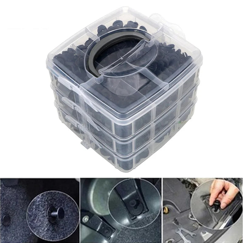 300pcs 620pcs Car Fastener Clip Mixed Plastic Fasteners Kit Auto Door Trim Panel Retainer Push Engine Cover Fender Rivet Clips