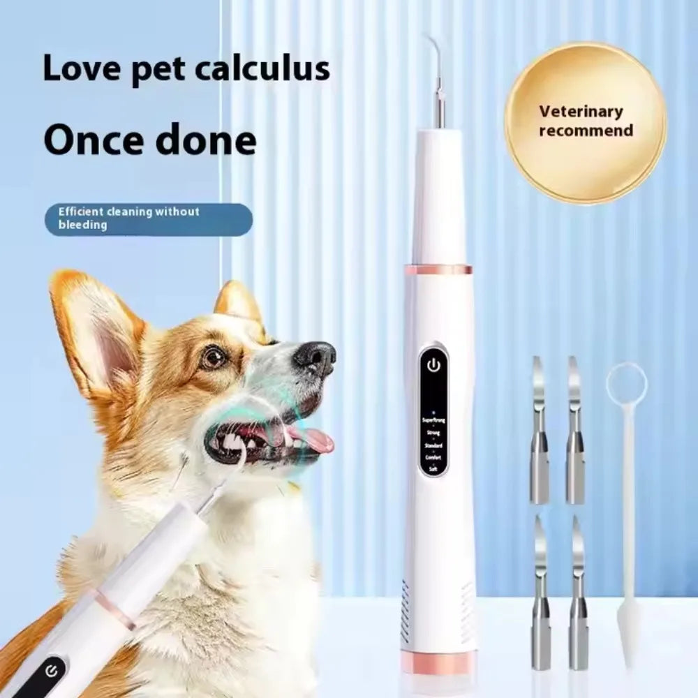 Dog Cat Grooming Smart Dental Ultrasonic Scaler Household Tooth Stone Remover Tooth CleanerTooth Whitening Oral Cleaning Tools