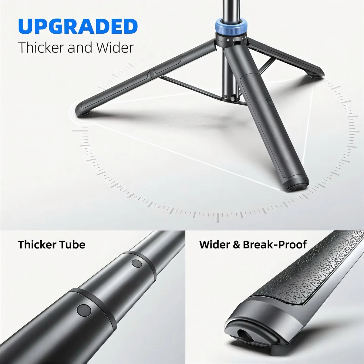 3-in-1 Bluetooth Selfie Stick Tripod with Remote for iPhone Samsung GoPro DJI Insta360 Extendable Portable Vlogging Stand