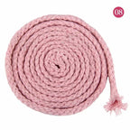 10M 5/7mm Cotton Cord for Sewing Twisted Rope Bag Strap Weave Cords Woven String Home Textile Decoration Ropes Craft Accessories
