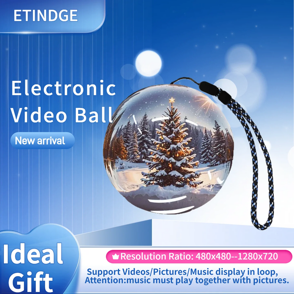 3D Video Memory Ball 4GB Video Player 1000mAh Crystal Ball Lamp Resolution 480×480 DIY Memory Art Glass Ball for Gift