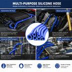 1m/Lot Inner Diameter 6-50mm Silicone Hose Heat Resistant High Pressure Automobile Cylinder Vacuum Pipe Double Layer Rubber Hose
