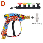 Pressure Washer Water Gun for Car Cleaning Hose Connector For Karcher Nilfisk Parkside Bosch Quick Connector Nozzles