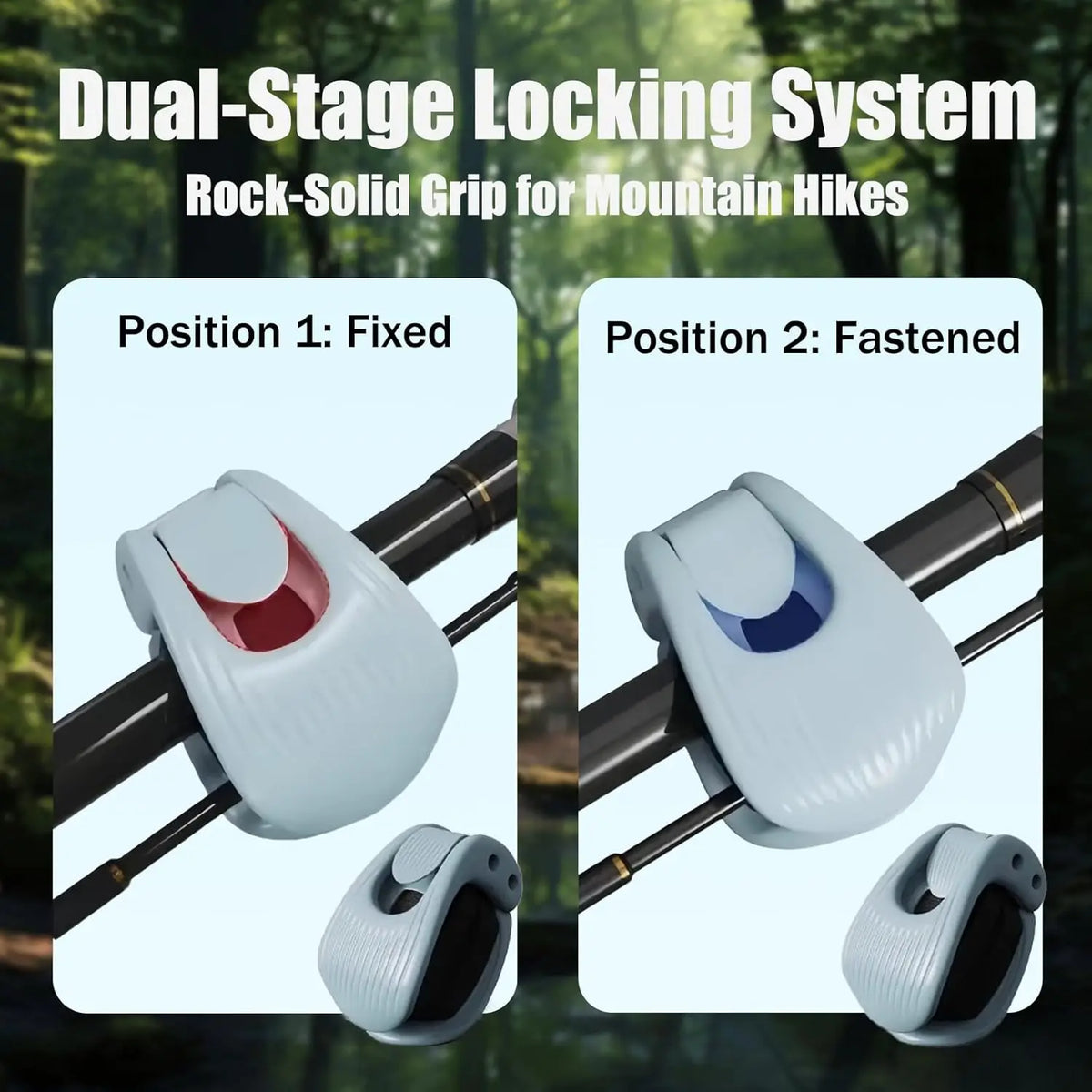 1PC-4PCS Fishing Pole Holder Portable Compact Fishing Rod Fixer Wall Mounted Fishing Pole Strap Multifunctional Rod Holder Clip
