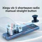 VK-5 Mini Shortwave Radio Aluminum Alloy Automatic CW Electric Key 3.5mm Interface