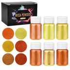 6/24/30Colors Epoxy Resin Dye Mica Powder Powdered Pigments Set Resin Mica Pearlescent Resin Pearl Natural Micas Colorants Resin