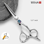 Titan Barber Hair Scissors Professional Grade Hairdressing Shears for Stylists Cutting Thininng CNC Japan Steel Hair Scissors