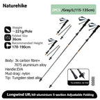 Naturehike Climbing Mountaineering Walking Stick Portable Folding Telescopic Hiking Pole Outdoor Trekking Poles Telescopic Baton