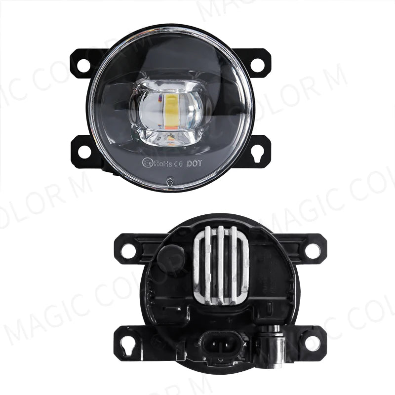 LED Fog Light For Citroen Ford Honda Suzuki Isuzu Mitsubishi Renault Auto Car Fog Lamp 8000LM 30W White Yellow 12V Waterproof