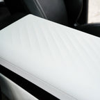 Tesla Center Console Armrest Lid Cover, TPE, Black or White, for Model Y/3 Highland