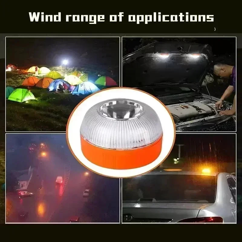 1/2/3/4PC LED Car Emergency Light Flashing Magnetic Induction Strobe Warning Portable Road Accident Safety Accessory