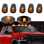 5pcs Amber White LED Cab Roof Top Marker Running Lights For Truck SUV 4x4 Dodge RAM F150 / F250 / F350  Signal Lamp Head Light