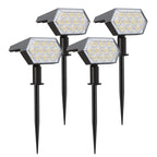 Solar Lights Outdoor  92 LED Solar Spot Lights Outdoor IP67 Waterproof Solar Garden Lights 2 In 1 for Yard Garden Porch