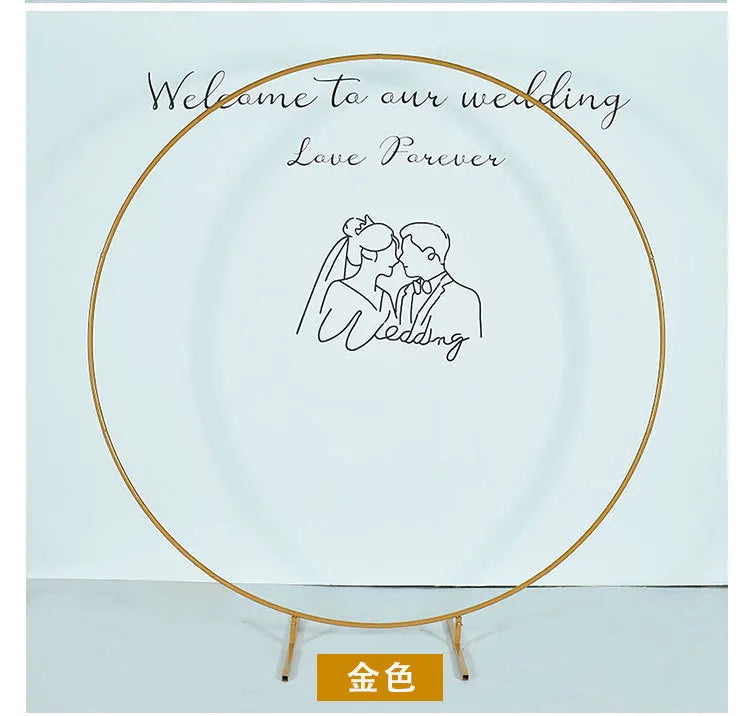 Metal Wedding Arche Circular Balloon Stand Party Decoration Backdrop Arch Birthday Party Balloon Arch Baby Shower Decoration