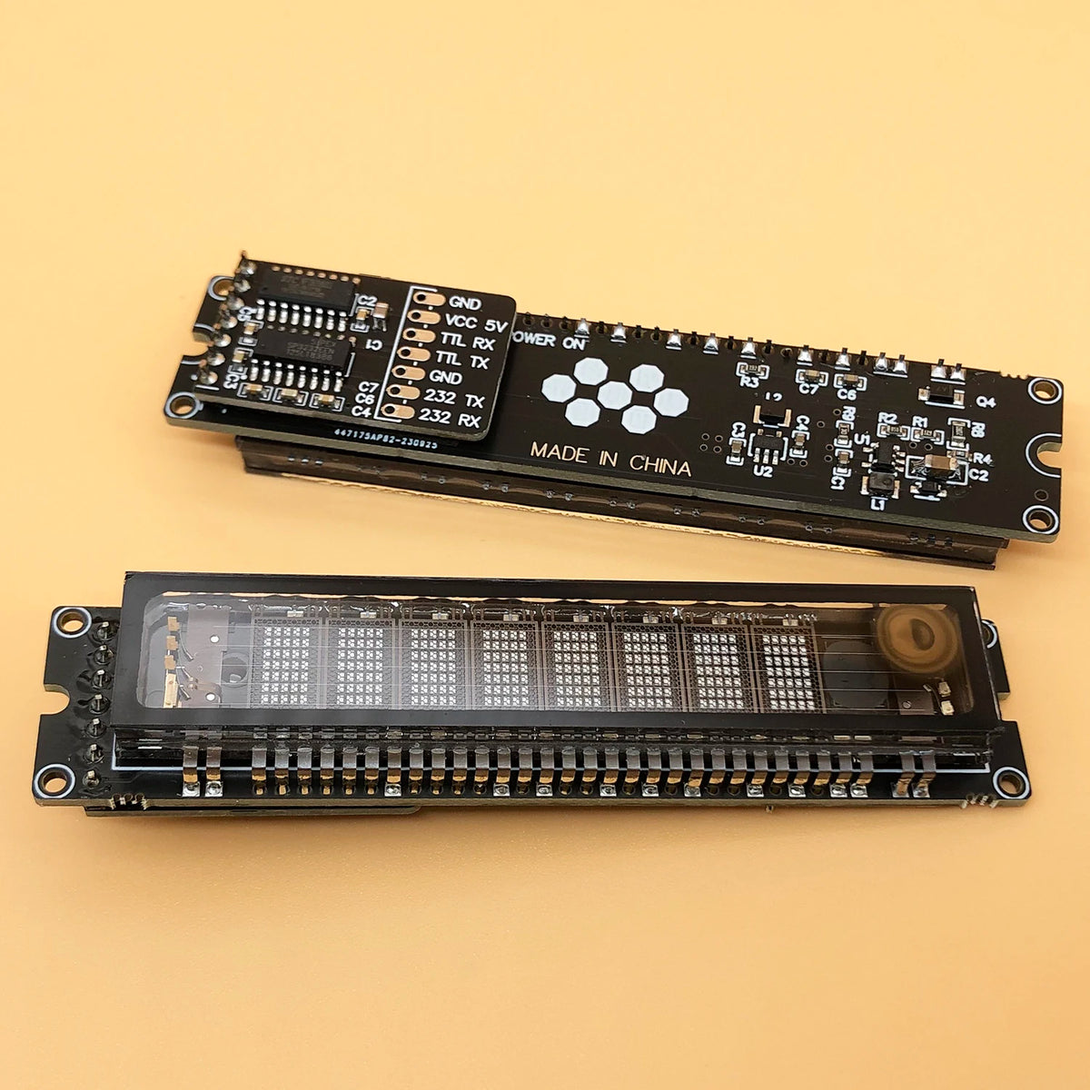 8 Bit 16-Bit Dot Matrix Board VFD Module Screen Graphical Lattice for Arduino C51 STM32 Microcontroller VFD Fluorescent Display