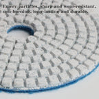9pcs 3" 4 inch 100mm Diamond Polishing Pads Kit Wet/Dry for Granite Stone Concrete Marble Polishing Use Grinding Discs Set