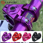 Mountain Bike Power Stem 35 45MM CNC Short Handlebar Bridge Aluminum Alloy 0 Degrees Hollow Road Bike Power 31.8 Mtb Stem