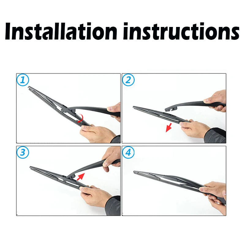 Misima Windshield Windscreen Wiper Blades For BMW 1 Series F20 F21 Front Rear Window Set 2011 2012 2013 2014 2015 2016 2017