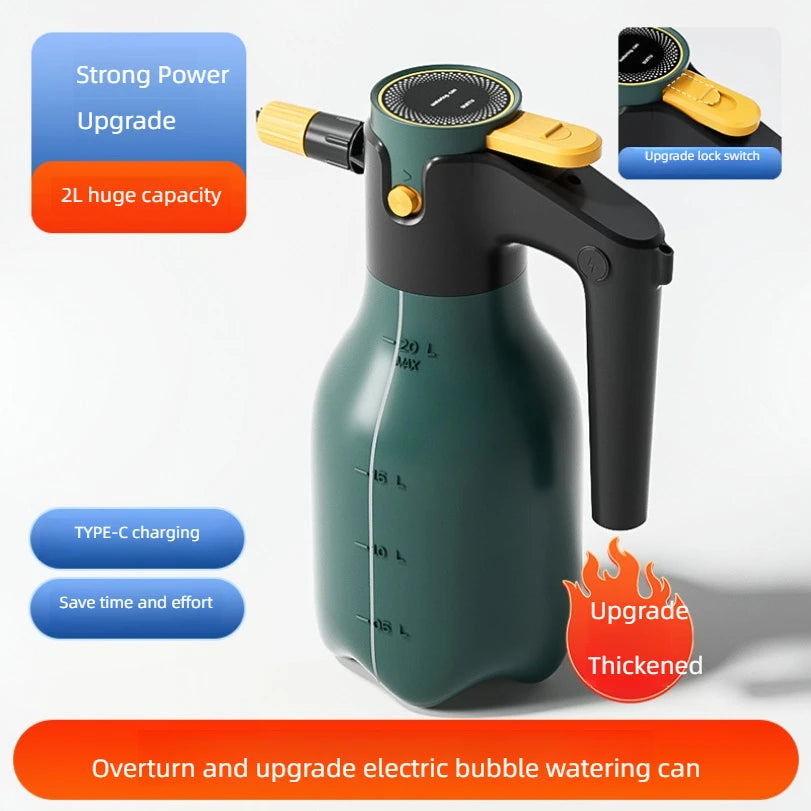 Electric Car Wash Foam Sprayer Household Car Wash Liquid Foam Making Magic Tool High Pressure Pa Spray Bottle Complete Set Of To