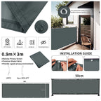 Balcony Privacy Screen Patio Fence Screen for Balcony Cover Waterproof Garden Sunshade Cloth with Grommets UV Protection Shelter