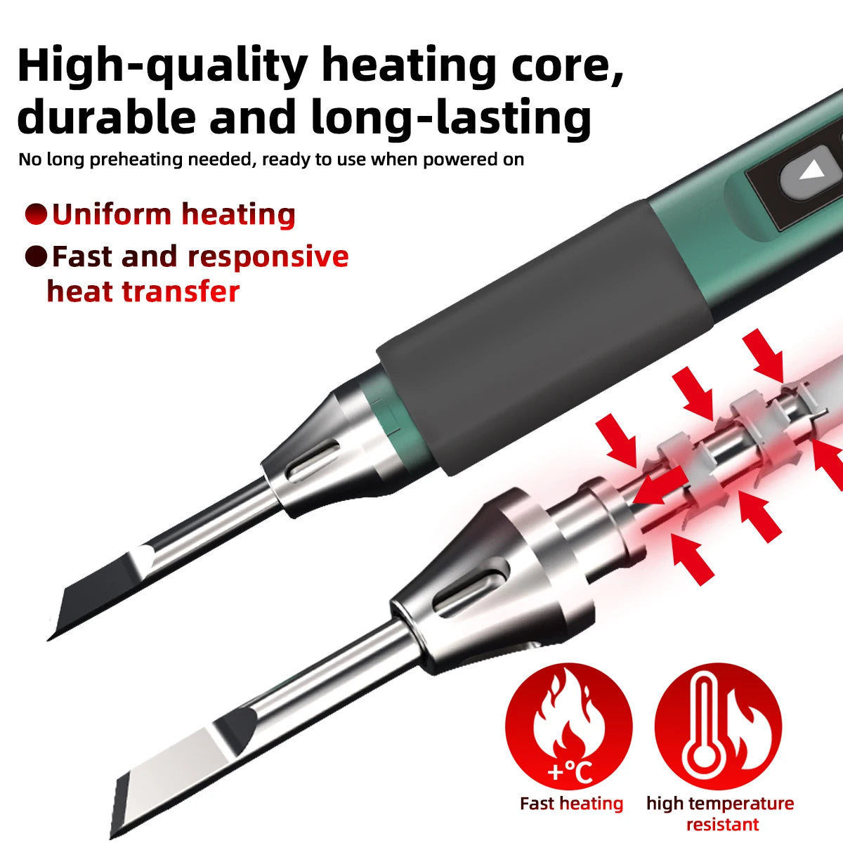ZOYI T12 100W Smart Temperature Control Soldering Iron, USB Fast Charge, 1pc