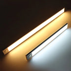 High Capacity Battery USB Rechargeable LED Light Bar Aluminium Motion Sensor Magnetic Strip For Stairs Closet Cabinet Night Lamp