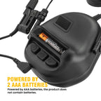 ARM NEXT Tactical Headset Without Pickup and Active Noise Reduction Helmet Version Shooting Earphone Communication headphones