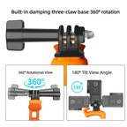 Ronkoen Action Camera Adjustable Silicone Mount Mini Flexible Bracket For Gopro Insta360 DJI Action Camera Accessories