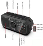 Portable Solar Radio, Emergency Kits first Aid Radio with Crank, Dynamo AM/FM Radio,Blackout  Power station,USB Phone Charger