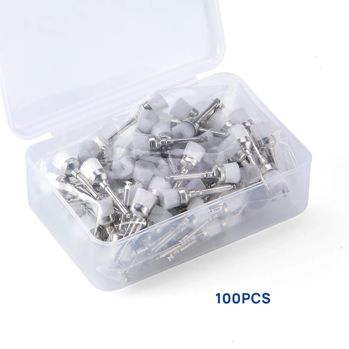100pcs Dental Nylon Polishing Brushes Bowl Shape Colorful Dental Prophy Brush Prophylaxis Brush For Contra-Angle Handpiece