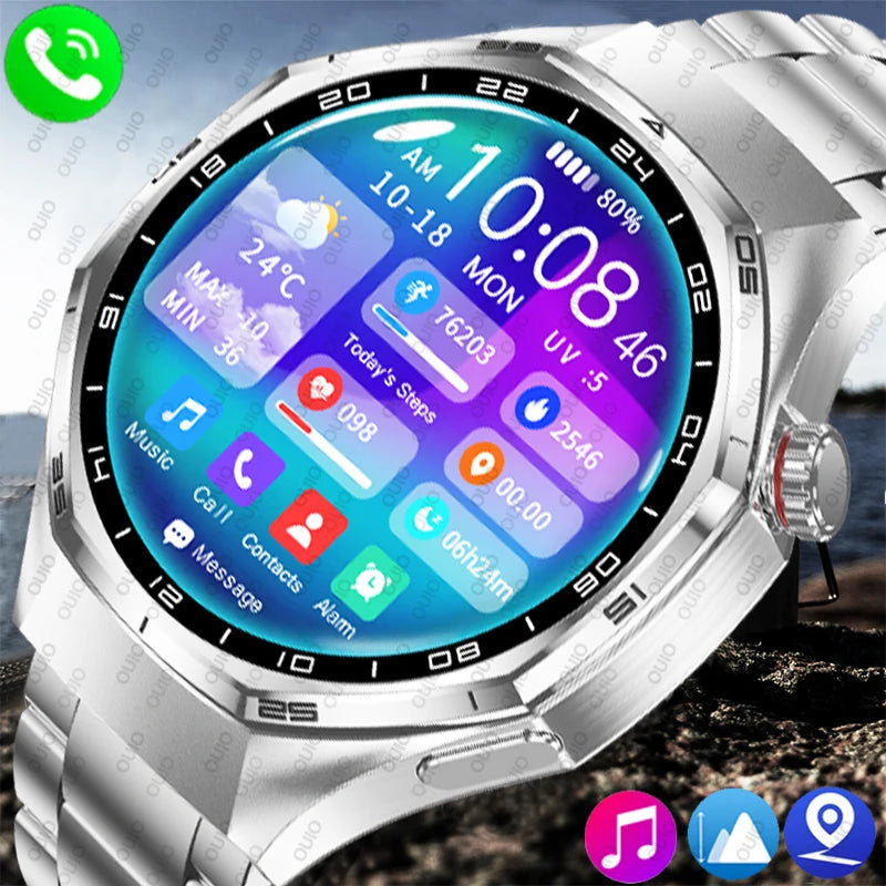 2026 New Watch 6 Max Smart Watch Men GPS Altitude Air Pressure Heart Rate Health Monitoring Bluetooth Call Business Smartwatch
